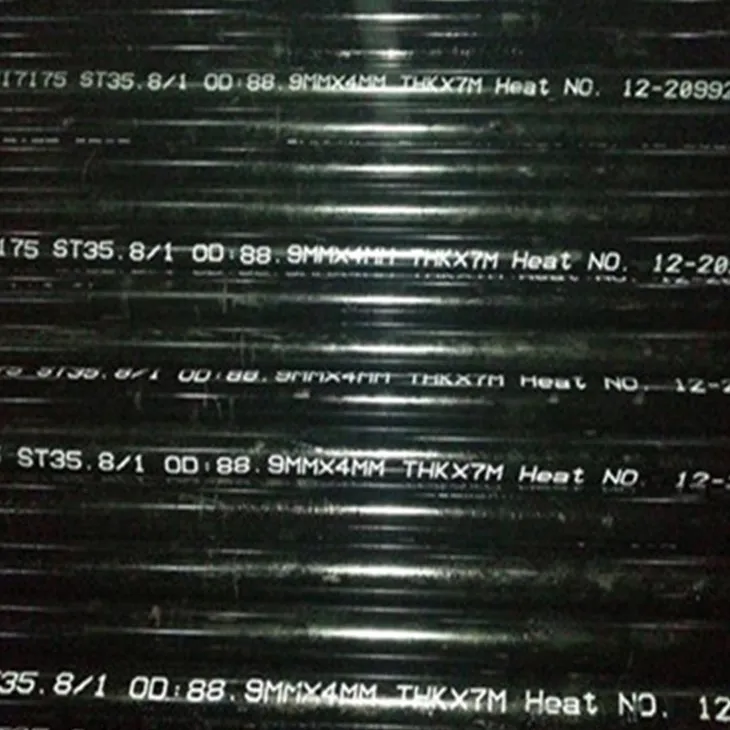 DIN 17175 St35.8 Píob Cruach Carbóin Gan uaim